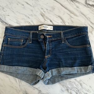 low rise Abercrombie jean shorts size 10